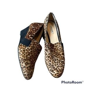 Alex Marie horse hair cheetah heeled shoes